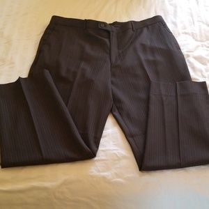 Men's ML black pinstripe dress slacks